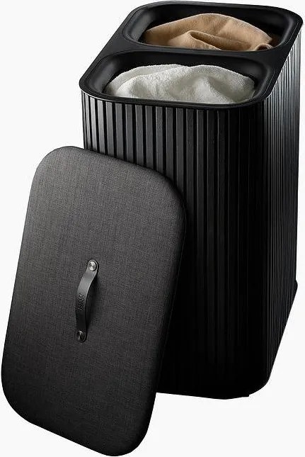 Czarny bambusowy kosz na pranie 2x45 l Tota Luxe – Joseph Joseph