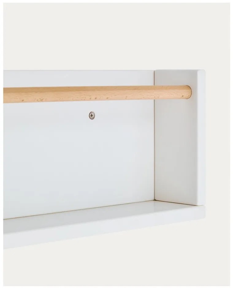 Biała półka dziecięca z litego drewna bukowego 64 cm Shantal – Kave Home