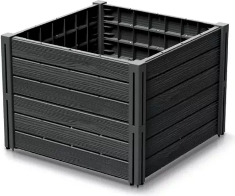 Podwyższona grządka BASE PLANT, 61x61x46cm, antracytowa Prosperplast