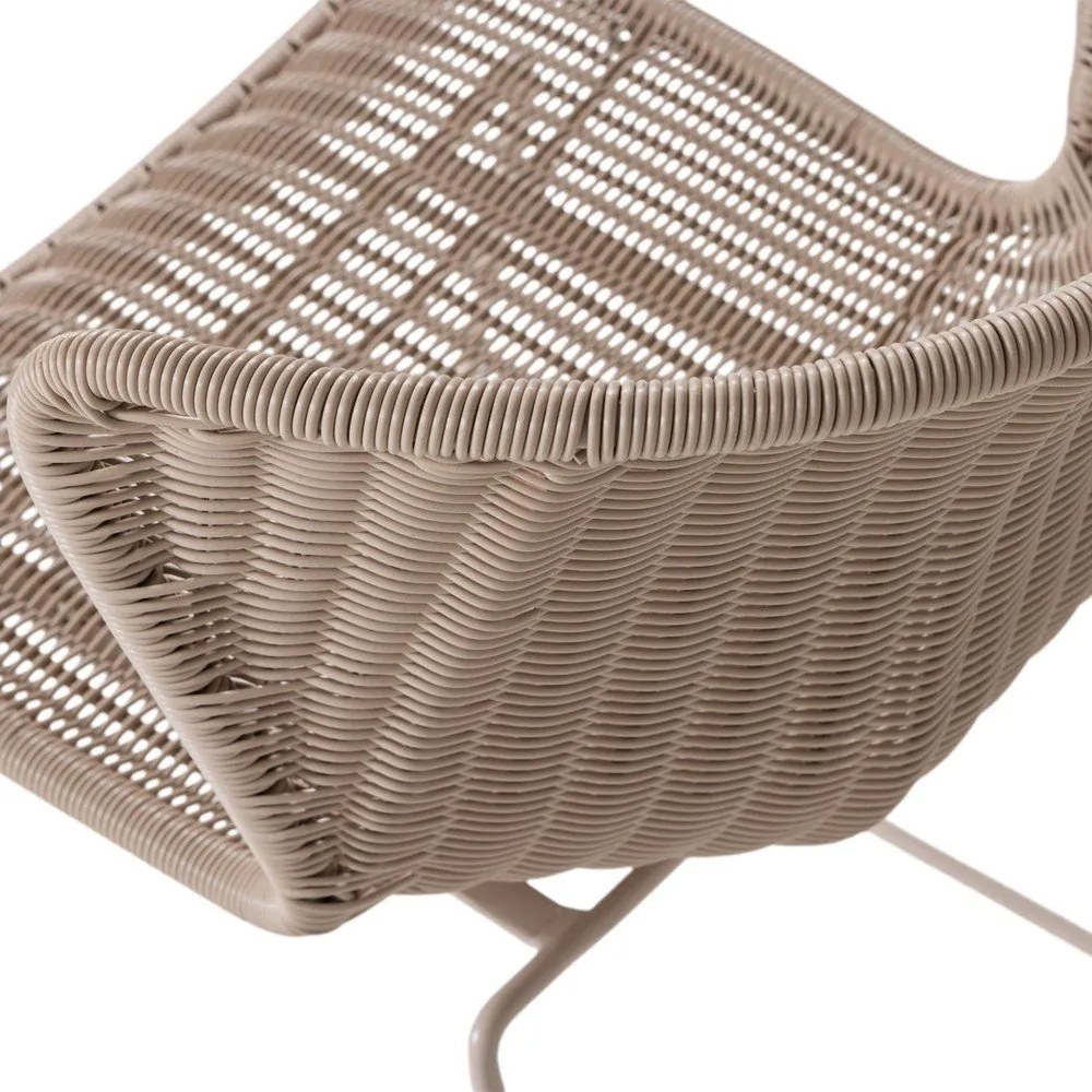 Beżowe krzesła ogrodowe ze sztucznego rattanu zestaw 2 szt. Wings – WOOOD