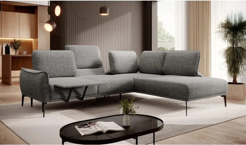 Narożnik STORM L układ L z funkcją regulacji oparcia i wysuwu podnóżka WERSAL