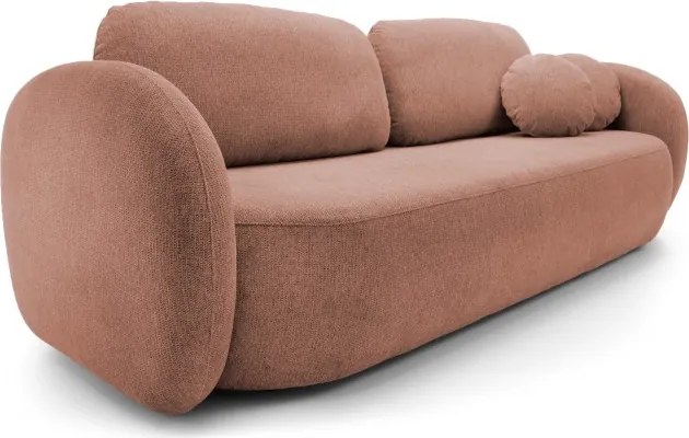 Sofa OLIO z funkcja spania i pojemnikiem PUDROWY RÓŻ ARAGON 59