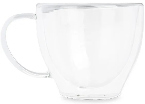 Zestaw szklanek termicznych do kawy lub herbaty, podwójne ścianki, 6 filiżanek, 140 ml