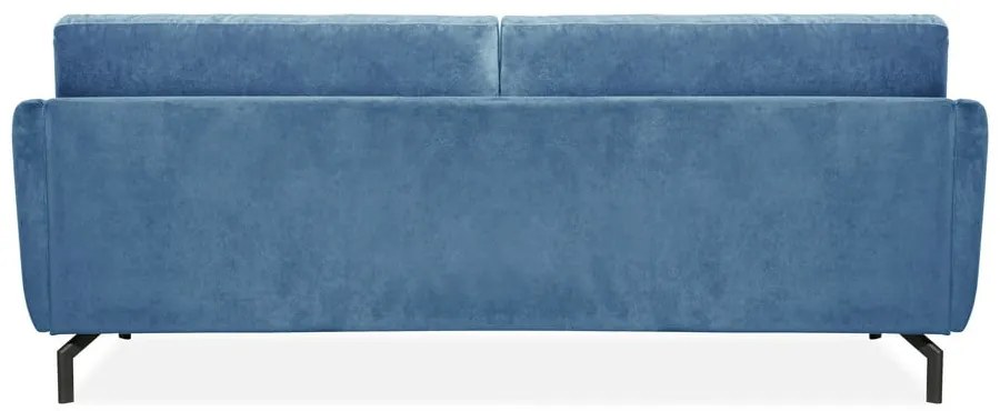 Niebieska sofa z aksamitnym obiciem Scandic Magic, szer. 230 cm