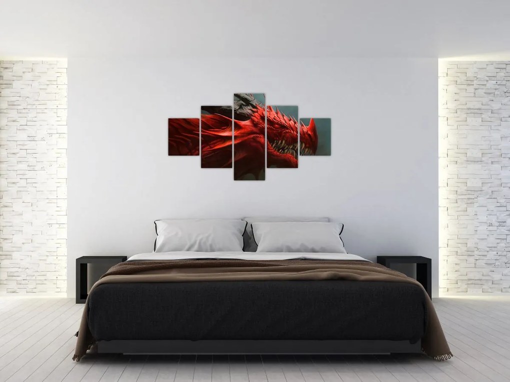 Obraz - Smok (125x70 cm)