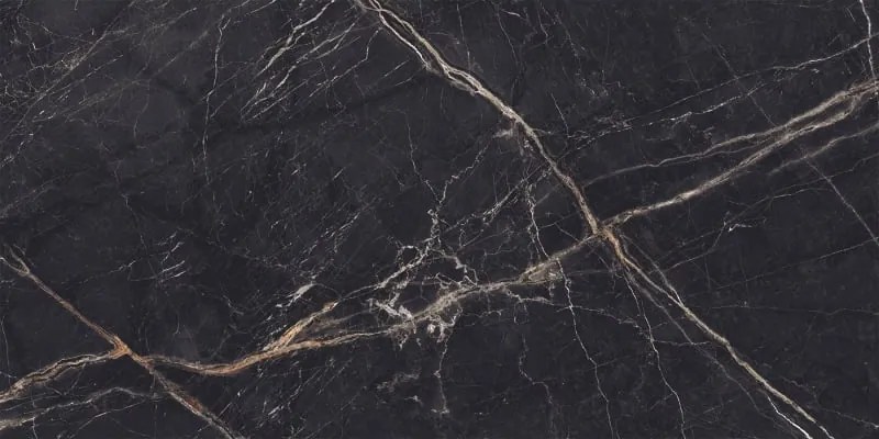 Mexen Eminet Black gres szkliwiony rekt. G1, płytka podłogowo-ścienna 120 x 60 cm, wysoki połysk - TL201-120-060-00