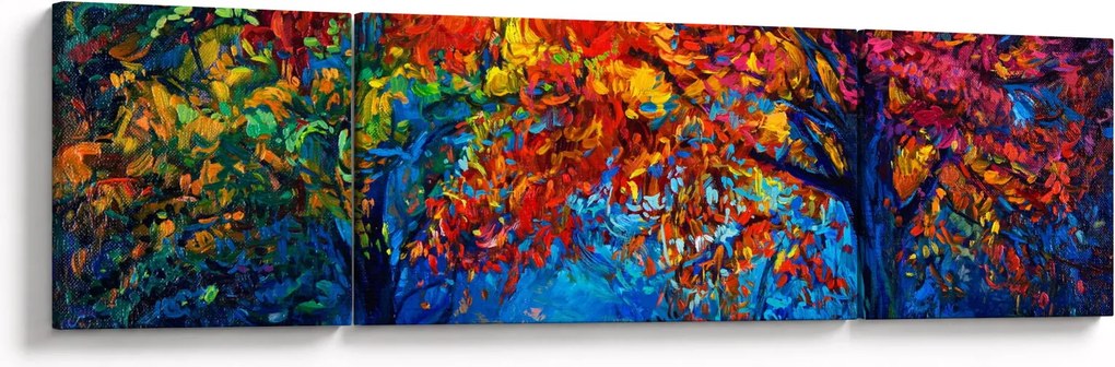 Obraz malowania natury (170x50 cm)