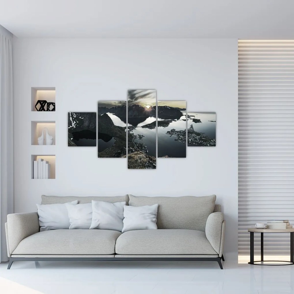 Obraz - Norweskie góry (125x70 cm)