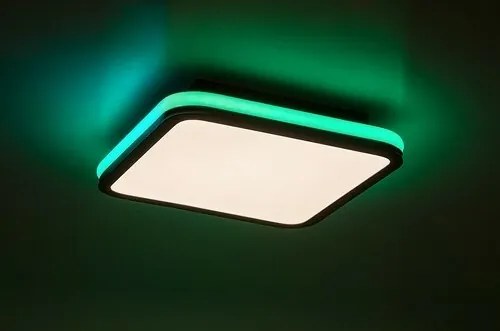 Rabalux 71399 funkcjonalna lampa sufitowa LED Serkan 43W, czarna/biała