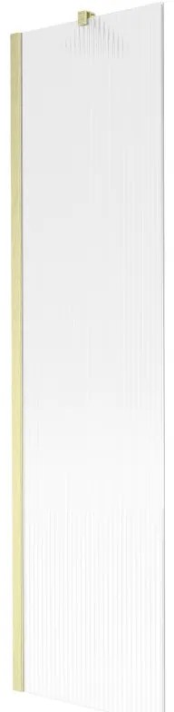 Mexen Next parawan nawannowy 1-skrzydłowy 50 x 150 cm, prążki, złoty szczotkowany - 895-050-000-00-09-55