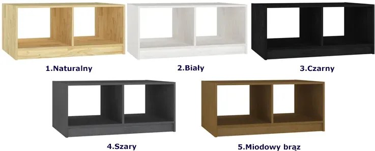 Czarna prostokątna ława do salonu G6-B73