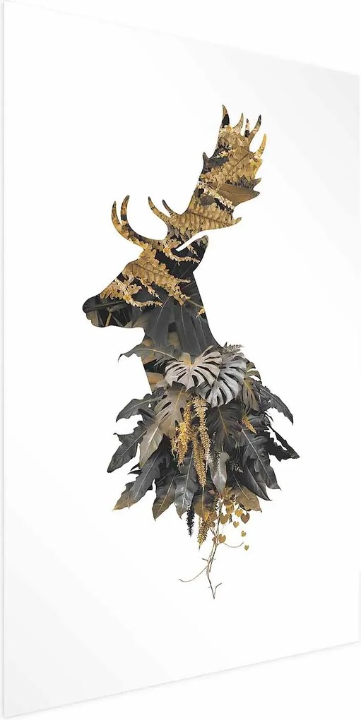 Plakat Leśny jeleń 60x90 cm bez ramy z marginesem ARTGEIST B