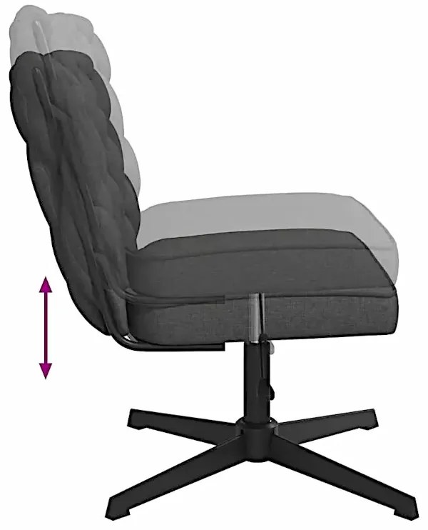 Fotel do biurka glamour ciemnoszary N5-P14