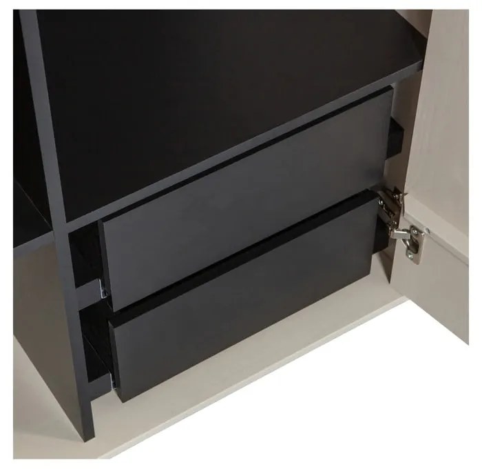 Kremowa szafa modułowa z litego drewna sosnowego 250x200 cm Daily – vtwonen