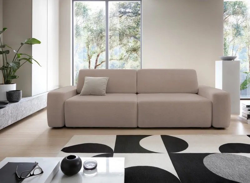 Sofa BOULI z funkcja spania i pojemnikiem CAPPUCINO RAVEN 34