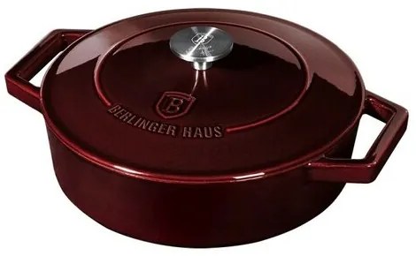Berlinger Haus Garnel żeliwny z pokrywką Burgundy Line, 26 cm