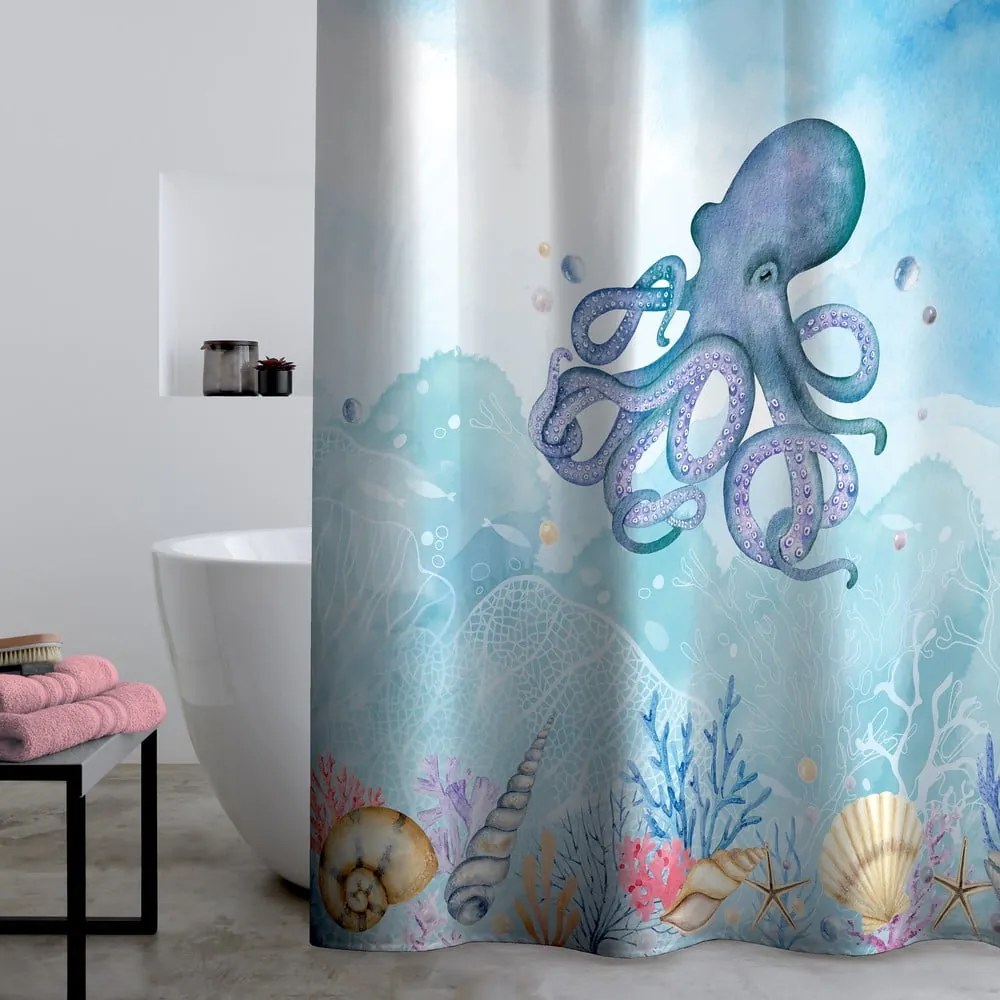 Zasłona prysznicowa 180x180 cm Octopus – Catherine Lansfield