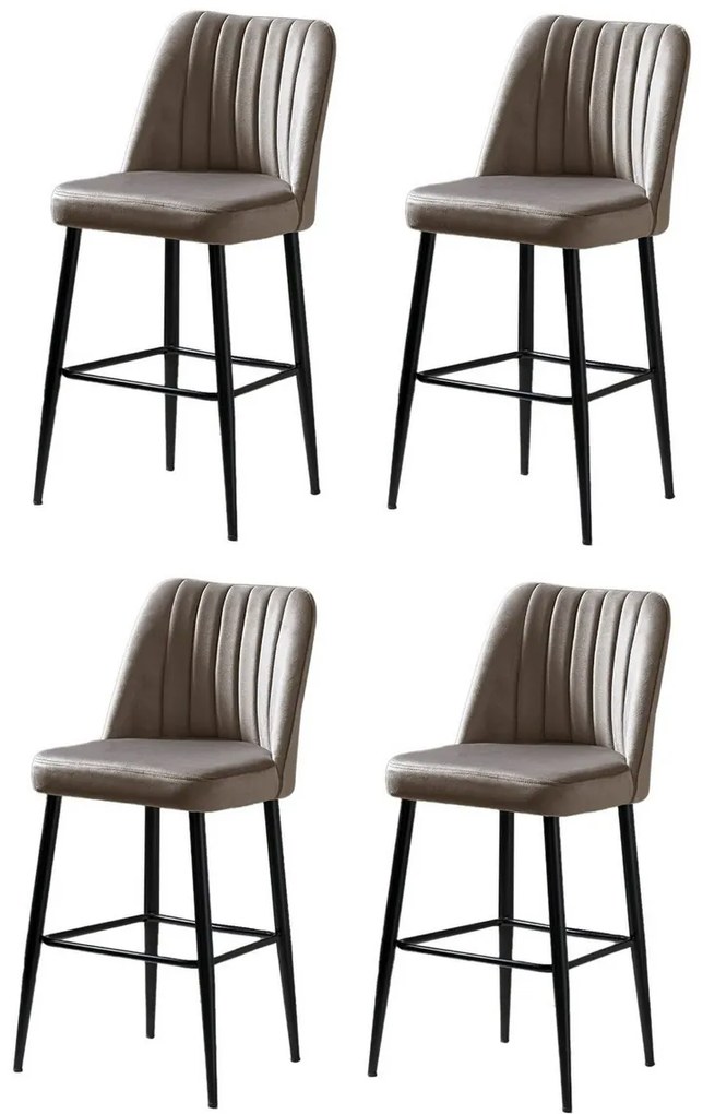 Zestaw krzeseł barowych Vento Cappuccino i Black, 4 szt., 4 szt.