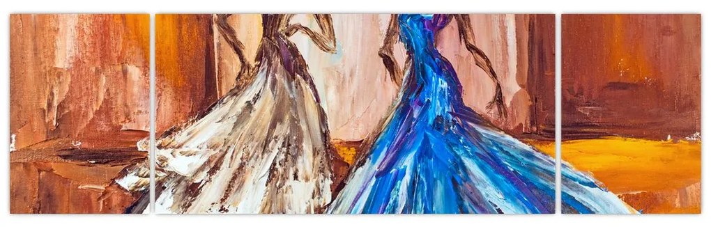Obraz - tancerz, obraz olejny (170x50 cm)
