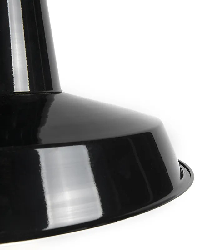 Zestaw 2 lamp wiszących w stylu industrialnym czarnych - WarriorPrzemysłowy Oswietlenie wewnetrzne