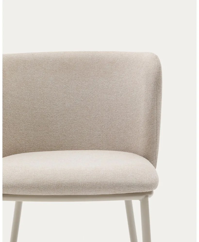 Beżowy tapicerowany fotel jadalniany Ciselia – Kave Home