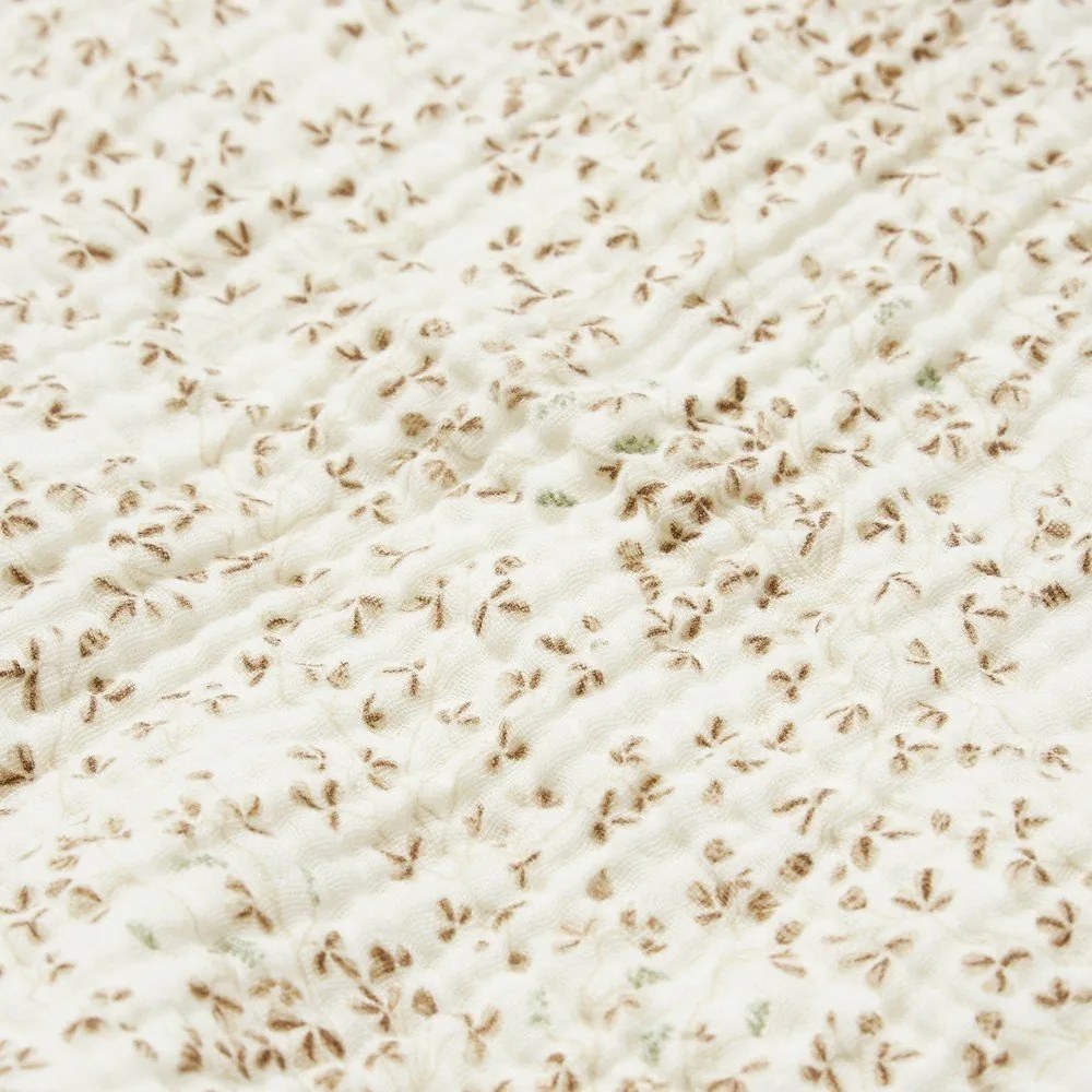 Kremowy koc dziecięcy z bawełny organicznej 100x100 cm Lierre – Cam Cam Copenhagen