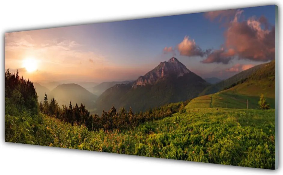 Panel Kuchenny Szczyty Gór W Objęciach Lasu