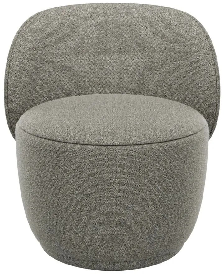 Szary fotel z materiału bouclé KUON – Blomus