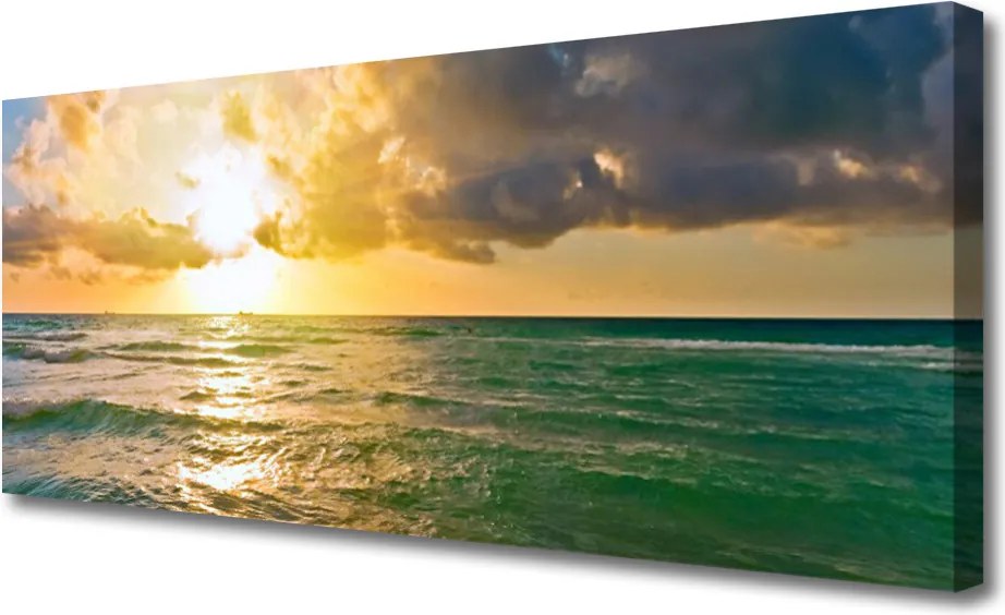 Obraz canvas Wieczorny Horyzont nad Wodą