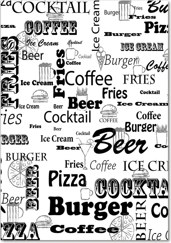 Foto obraz na szkle pionowy Menu w restauracji