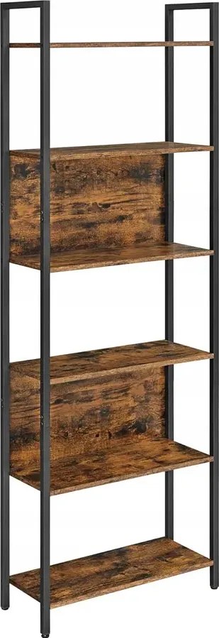 Industrialny metalowy regał rustykalny brąz S5-A08