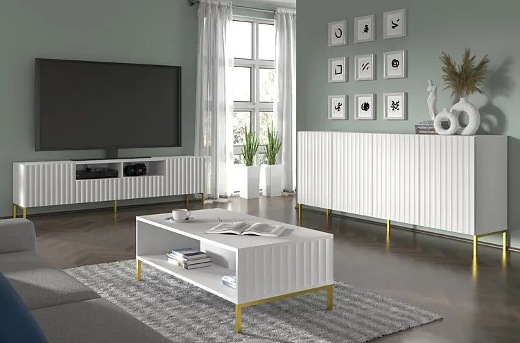 Wisząca komoda z gładkim frontem dąb hikora F2-C18