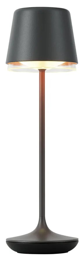 Zewnetrzna Lampa stołowa czarna z LED IP65, ładowalna ze stacją ładującą - Treble Nowoczesny Oswietlenie zewnetrzne