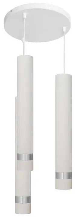 Lampa LED TUBA 3xGU10/4,8W/230V biała/błyszczący chrom, na lince