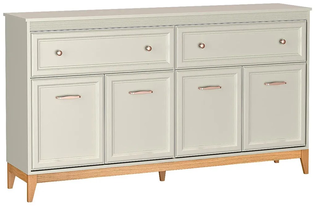 Kaszmirowa skandynawska komoda na nóżkach K6-G13