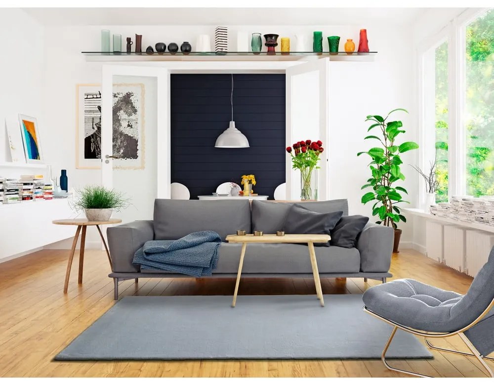 Szary dywan Universal Berna Liso, 60x110 cm