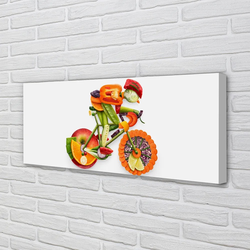 Zdjęcie na płótnie Artystyczna Postać z Warzyw