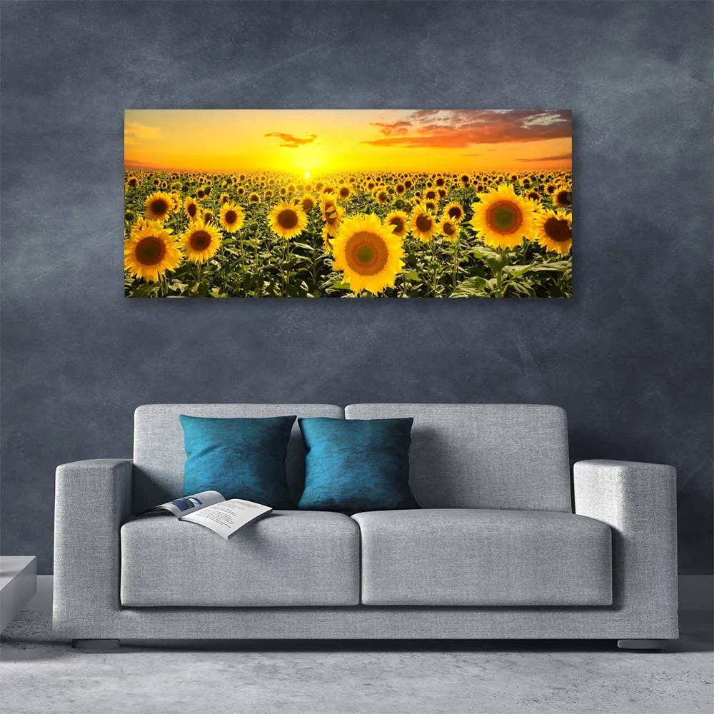 Obraz na płótnie Radosne Pole Słoneczników