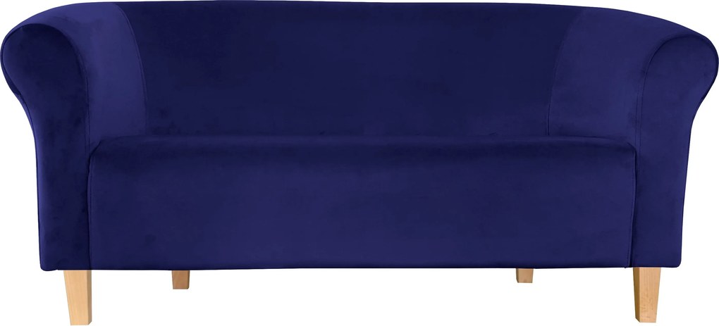 Sofa Milo tkanina Welur wygodna sofa tapicerowana do salonu i poczekalni : Kolor nogi - Drewno, Kolor tkaniny - VELVET - MG16, Typ tkaniny - Velvet, Wysokość nogi - 15 cm