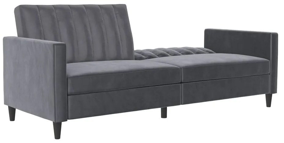 Szara aksamitna sofa 207 cm Celine – Støraa