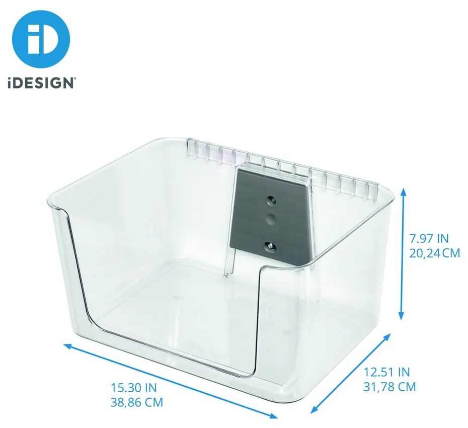 Pojemnik ścienny z plastiku z recyklingu iD Wallspace – iDesign