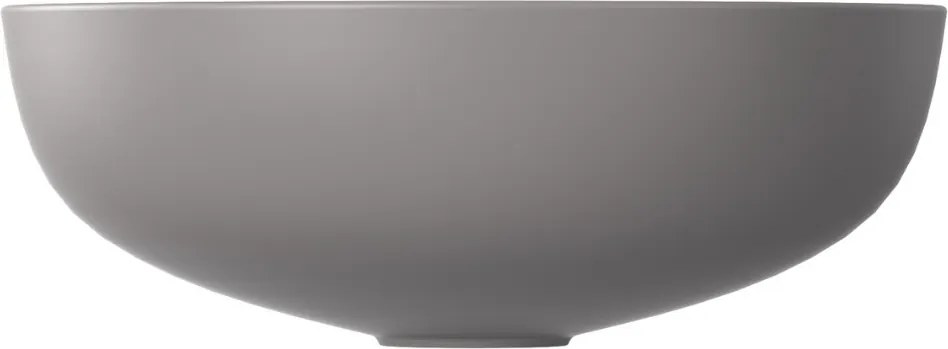 Umywalka ceramiczna nablatowa okrągła szara 38 cm MOLIS GREY