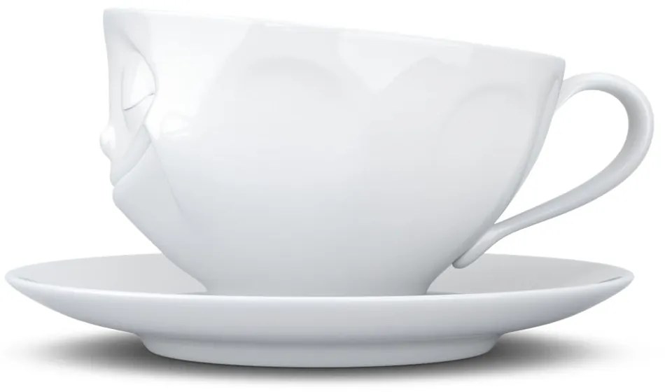 Biała porcelanowa szczęśliwa filiżanka do kawy 58products, 200 ml
