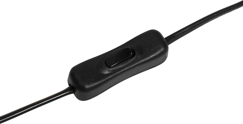 Designerska lampa stołowa z abażurem z czarnego weluru w kolorze taupe ze złotem 35 cm - Alisia