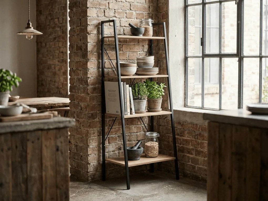 Biblioteka TAYLOR SONOMA 4 półki 147x60 cm, dąb sonoma