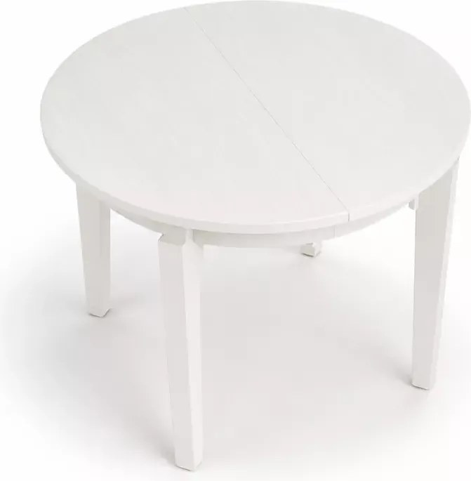 Stół okrągły rozkładany Luminis 100–200 cm okleina naturalna klasyczny elegancki do jadalni salonu