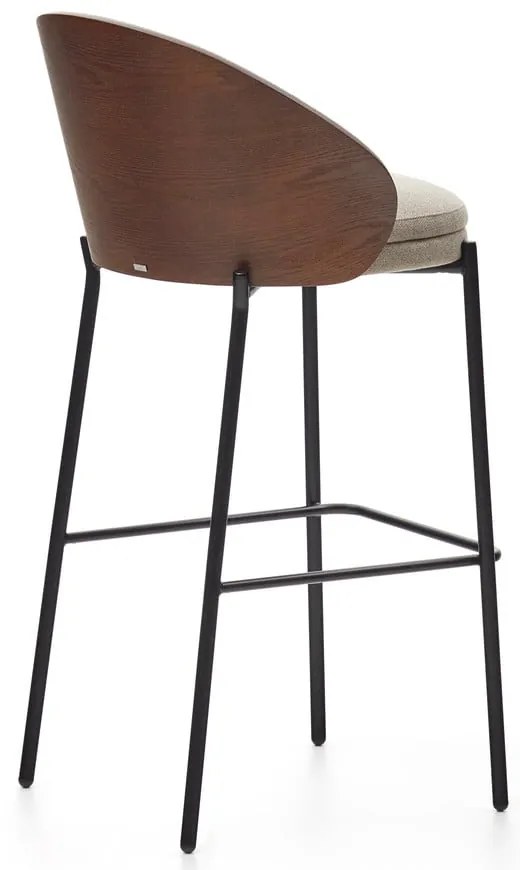 Brązowo-beżowy hoker (wysokość siedziska 77 cm) Eamy – Kave Home