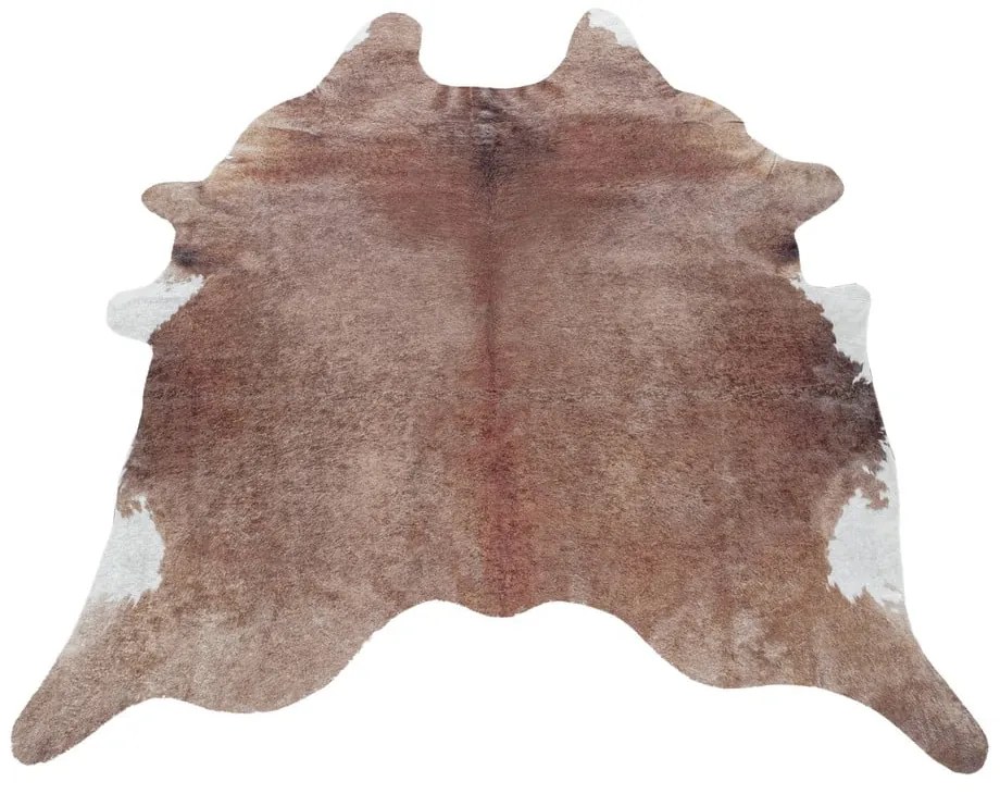 Brązowa syntetyczna skóra na podłogę 100x135 cm Etosha – Ayyildiz Carpets