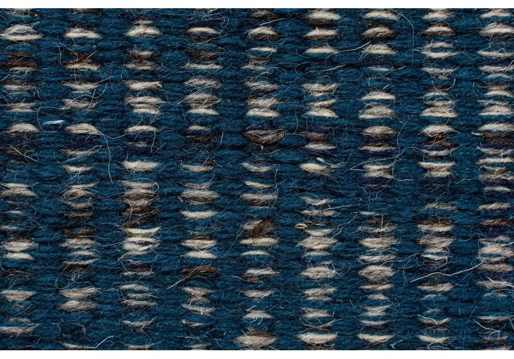 Niebieski wełniany chodnik Flair Rugs Anu, 60x200 cm