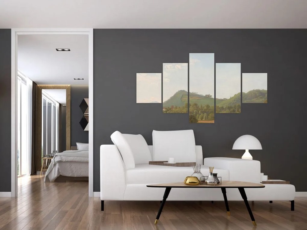 Obraz - Simon Denis,  View Near Naples, reprodukcje (125x70 cm)